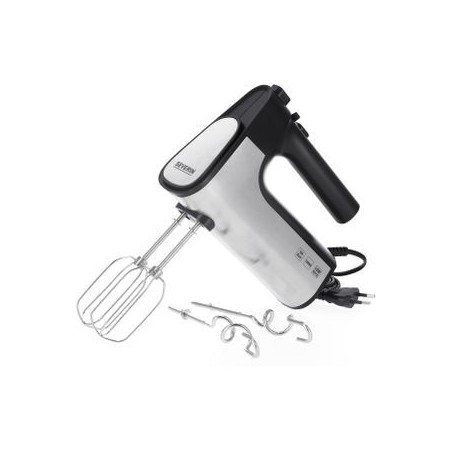 SEVERIN HM 3841 Hand Mixer 500W - Sleek Black & Silver Design for Effortless Mixing